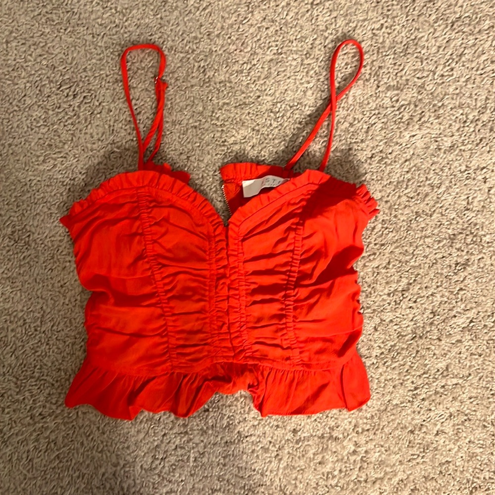 ASTR ruffled camisole, XS
